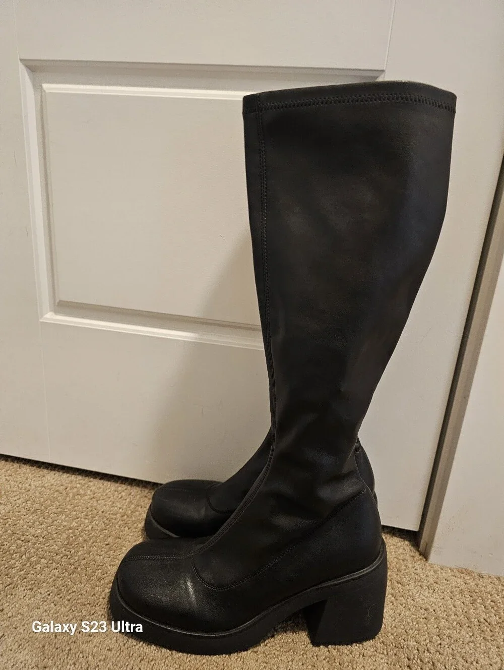 Steve Madden Berkleigh Black Boots Black sz8